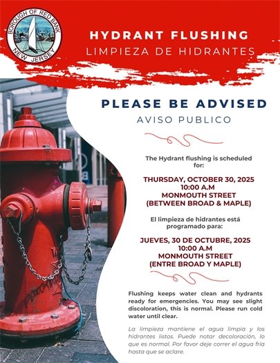 Hydrant Flushing Alert 