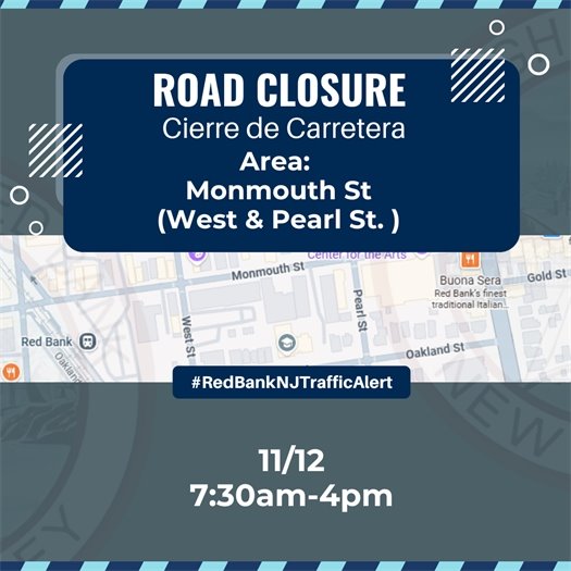 Road Closure on Monmouth St (West & Pearl St)