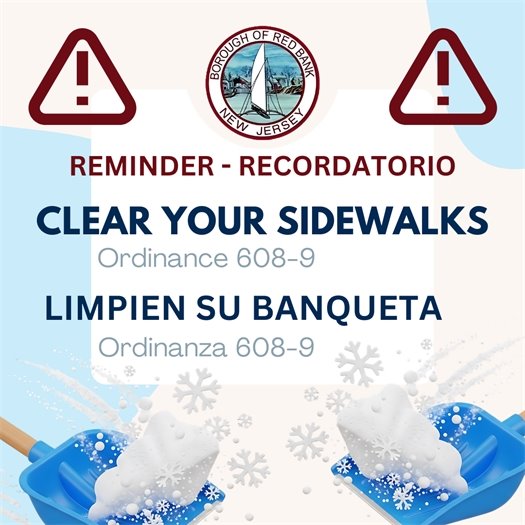 Reminder - Clean your sidewalks! Ordinance 608 - 9