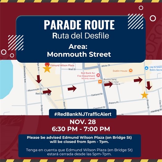 Monmouth St Parade Route - 6:30pm-7pm