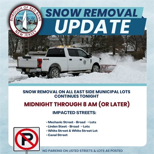 🚨 𝗦𝗡𝗢𝗪 𝗥𝗘𝗠𝗢𝗩𝗔𝗟 𝗨𝗣𝗗𝗔𝗧𝗘 / 𝗔𝗖𝗧𝗨𝗔𝗟𝗜𝗭𝗔𝗖𝗜𝗢́𝗡 𝗗𝗘 𝗥𝗘𝗠𝗢𝗖𝗜𝗢́𝗡 𝗗𝗘 𝗡𝗜𝗘𝗩𝗘 🚨  Snow removal operations on 𝗘𝗮𝘀𝘁 𝗦𝗶𝗱𝗲 𝗺𝘂𝗻𝗶𝗰𝗶𝗽𝗮𝗹 𝗹𝗼𝘁𝘀 will continue 𝘁𝗼𝗻𝗶𝗴𝗵𝘁 𝗳𝗿𝗼𝗺 𝗺𝗶𝗱𝗻𝗶𝗴𝗵𝘁 𝘁𝗵𝗿𝗼𝘂𝗴𝗵 𝟴 𝗔𝗠 (𝗼𝗿 𝗹𝗮𝘁𝗲𝗿).  🚫 𝗡𝗼 𝗽𝗮𝗿𝗸𝗶𝗻𝗴 on listed streets and lots while crews work. Please plan ahead and drive with caution. Thank you for your cooperation.   La remoción de nieve en los estacionamientos 𝗺𝘂𝗻𝗶𝗰𝗶𝗽𝗮𝗹𝗲𝘀 𝗱𝗲𝗹 𝗹𝗮𝗱𝗼 𝗲𝘀𝘁𝗲 continuará 𝗲𝘀𝘁𝗮 𝗻𝗼𝗰𝗵𝗲 𝗱𝗲𝘀𝗱𝗲 𝗹𝗮 𝗺𝗲𝗱𝗶𝗮𝗻𝗼𝗰𝗵𝗲 𝗵𝗮𝘀𝘁𝗮 𝗹𝗮𝘀 𝟴 𝗮.𝗺. (𝗼 𝗺𝗮́𝘀 𝘁𝗮𝗿𝗱𝗲).  🚫 𝗡𝗼 𝗲𝘀𝘁𝗮𝗰𝗶𝗼𝗻𝗮𝗿 en las calles indicados mientras trabajan los equipos. Por favor planifique con anticipación y maneje con precaución. Gracias por su cooperación.