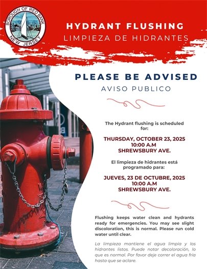 Hydrant Flushing Alert 
