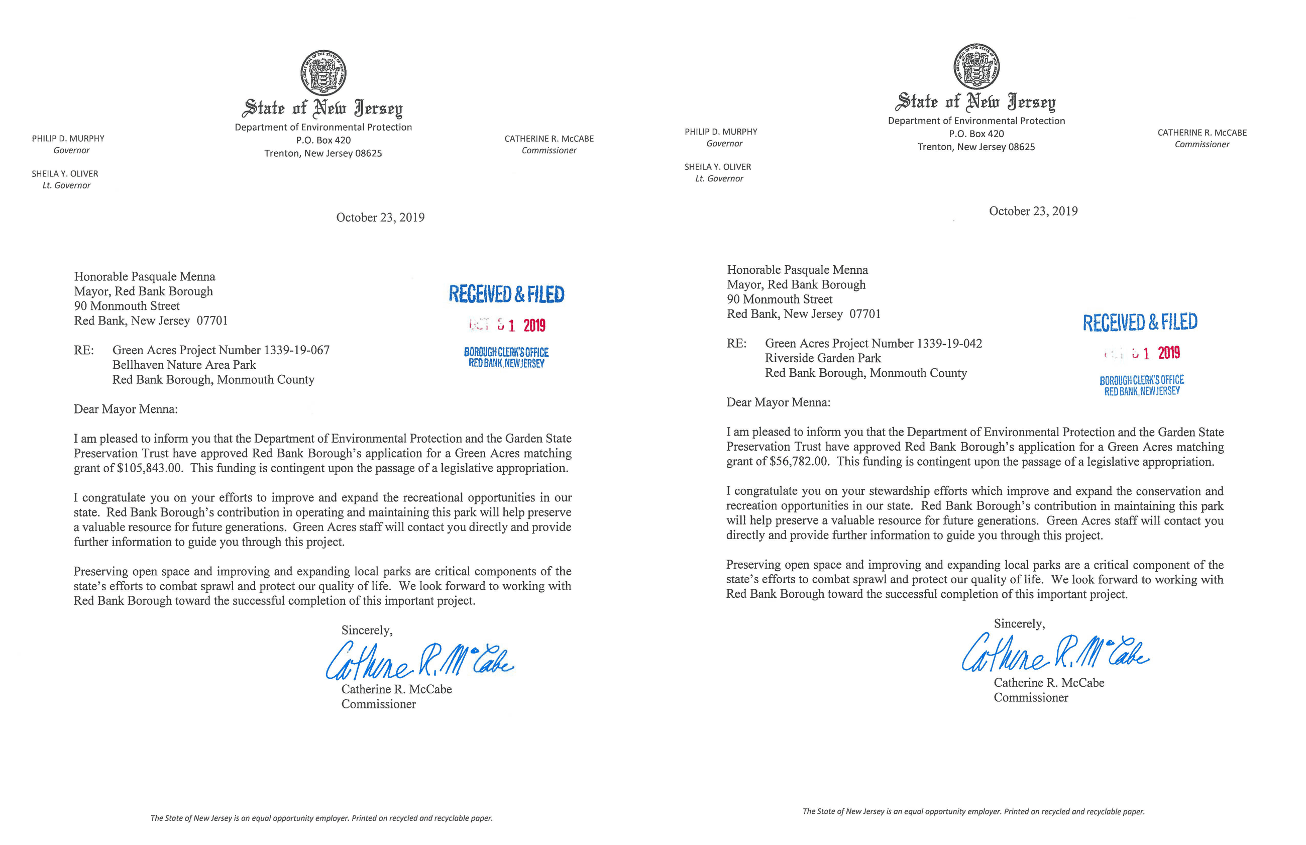 Green Acres Grant Award 2019