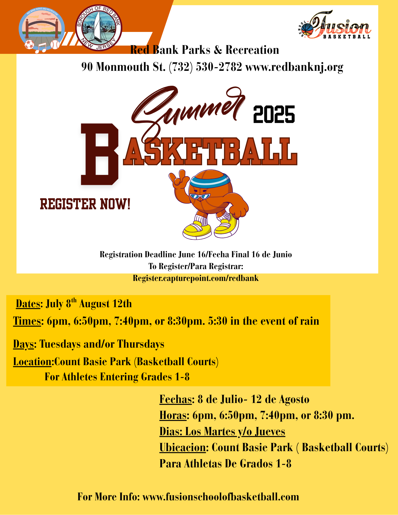 Summer Basketball Flyer