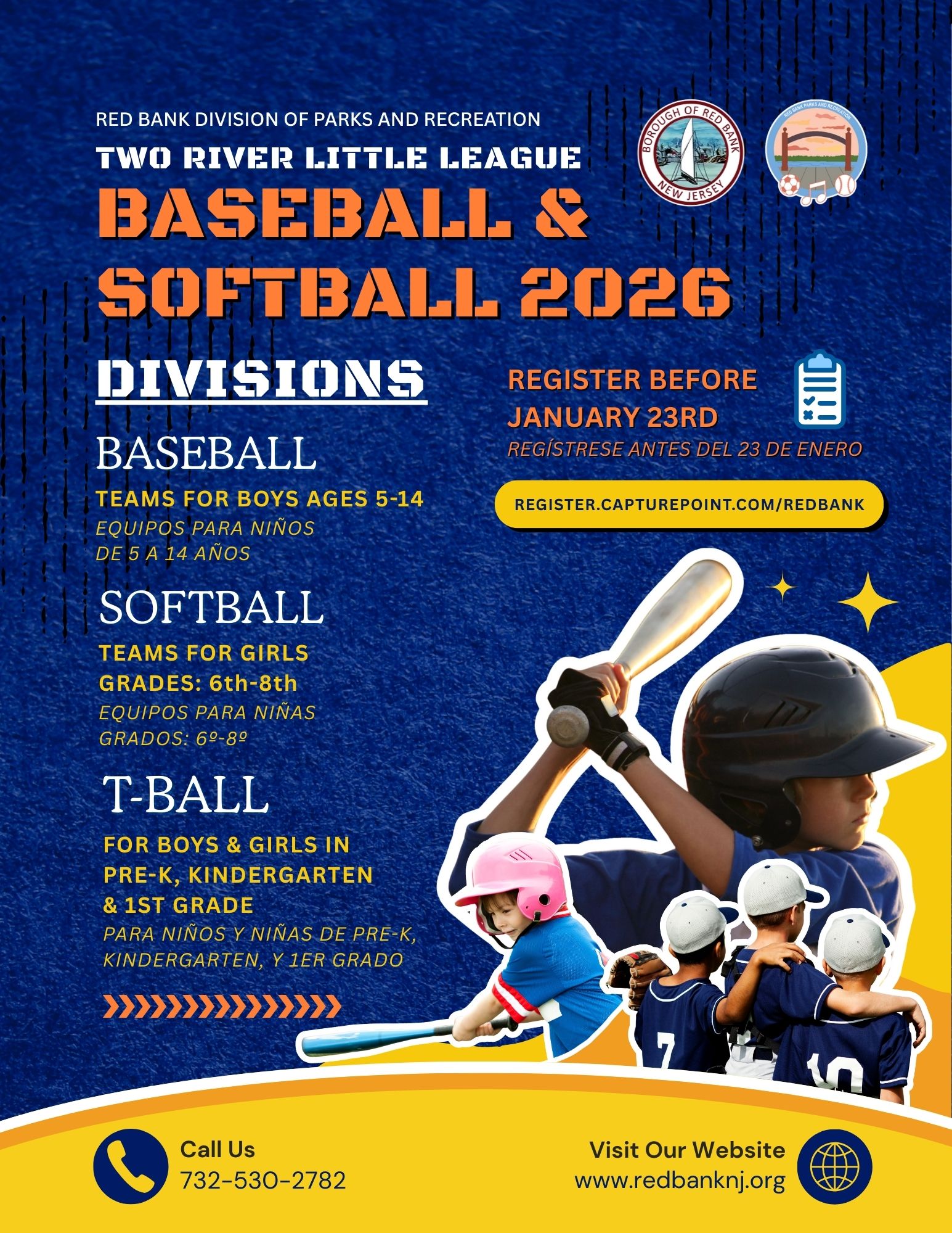 TRLL Baseball Flyer 2026